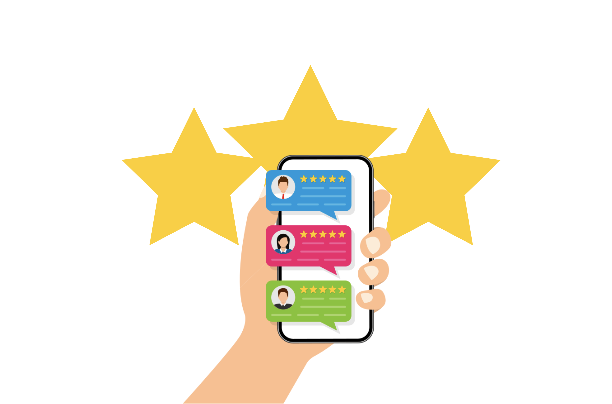 El nuevo boca a boca digital o reseñas. La gente confía en lo que otros dicen online.